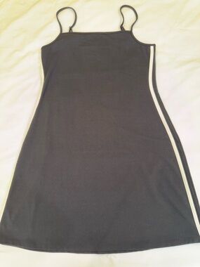 wild fable Black ButterBliss White Edge Mini Dress L